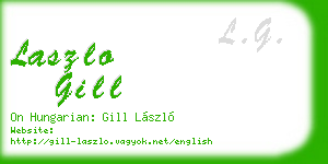 laszlo gill business card