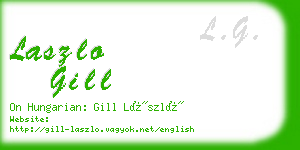 laszlo gill business card